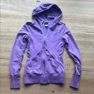 Nike Purple Fitted Long Sleeve Hoodie